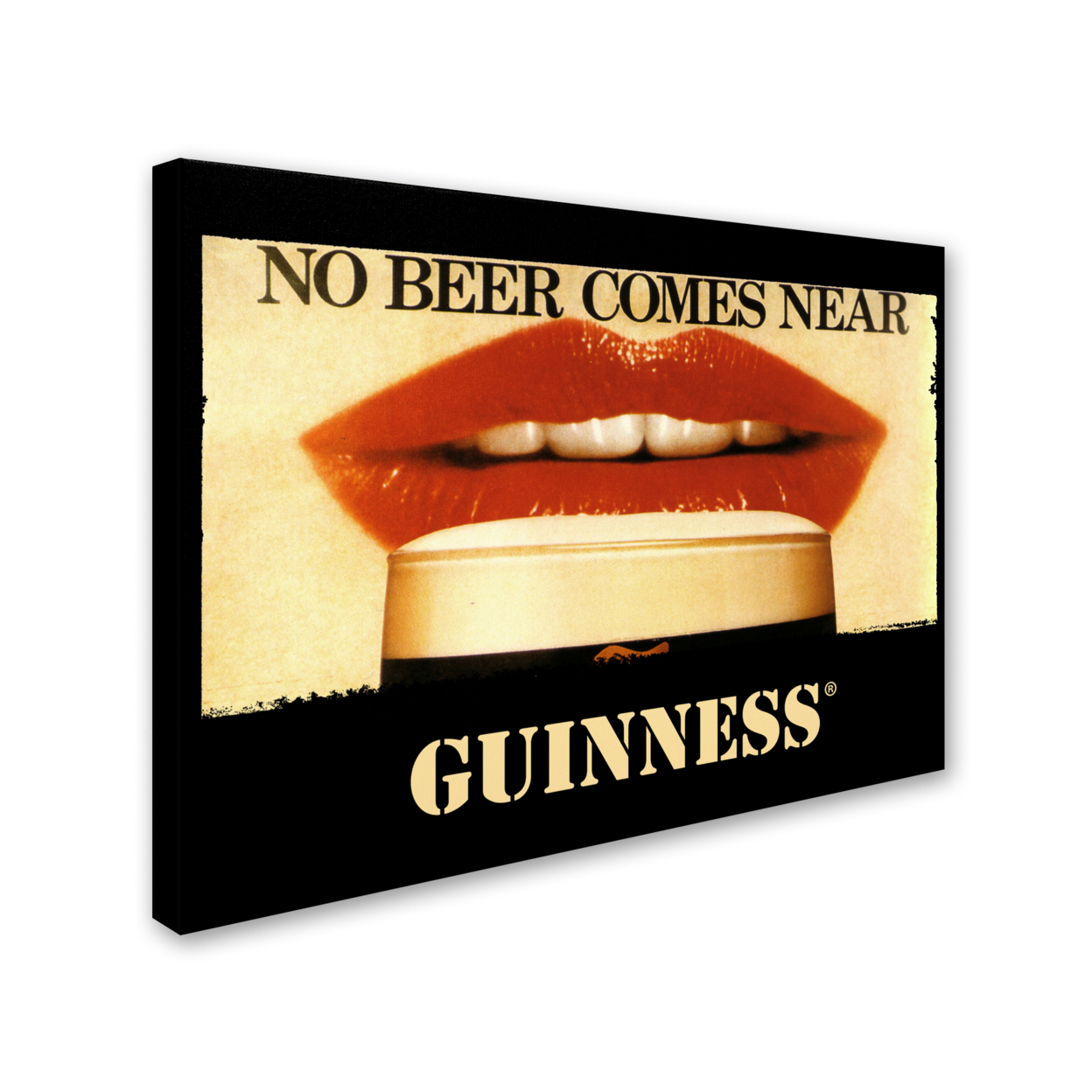 Guinness Brewery 'No Beer Comes Near' 14 X 19 Canvas Art