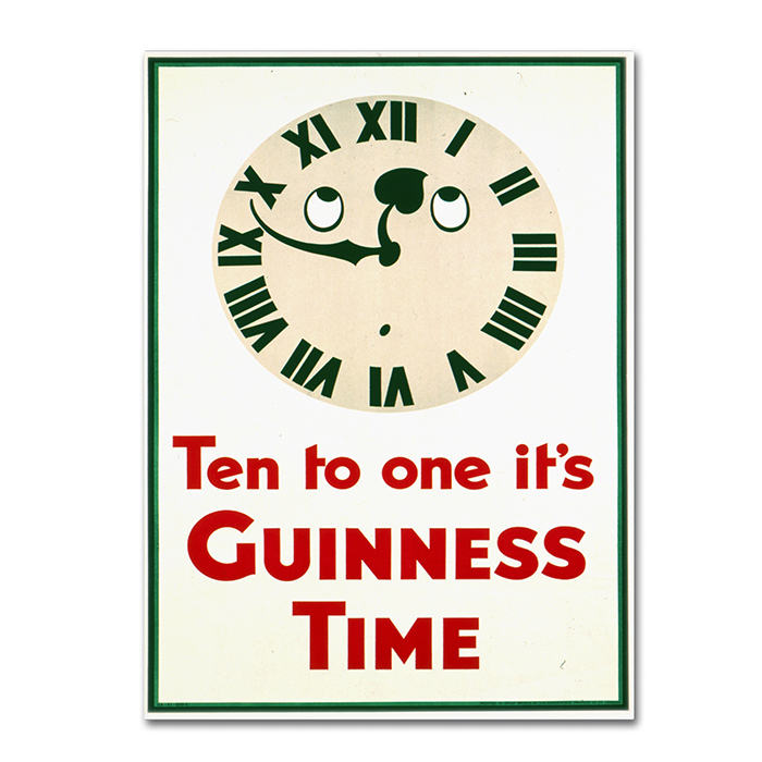 Guinness Brewery 'Guinness Time III' 14 X 19 Canvas Art