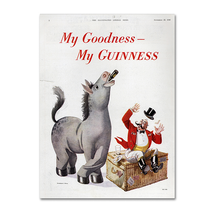 Guinness Brewery 'My Goodness My Guinness VI' 14 X 19 Canvas Art