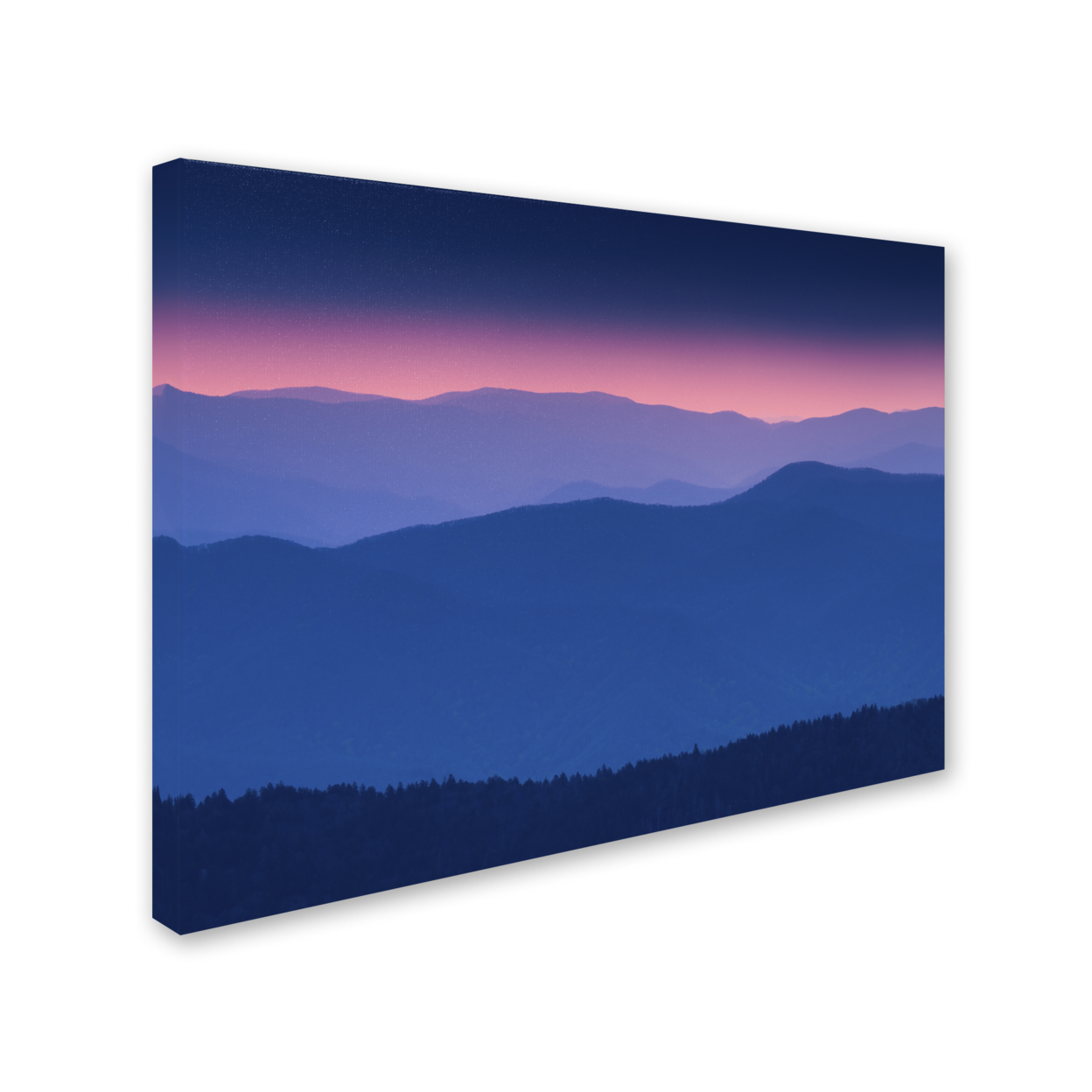 Michael Blanchette Photography 'Purple Mountains' 14 X 19 Canvas Art