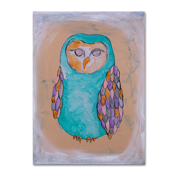 Nicole Dietz 'Owl II' 14 X 19 Canvas Art