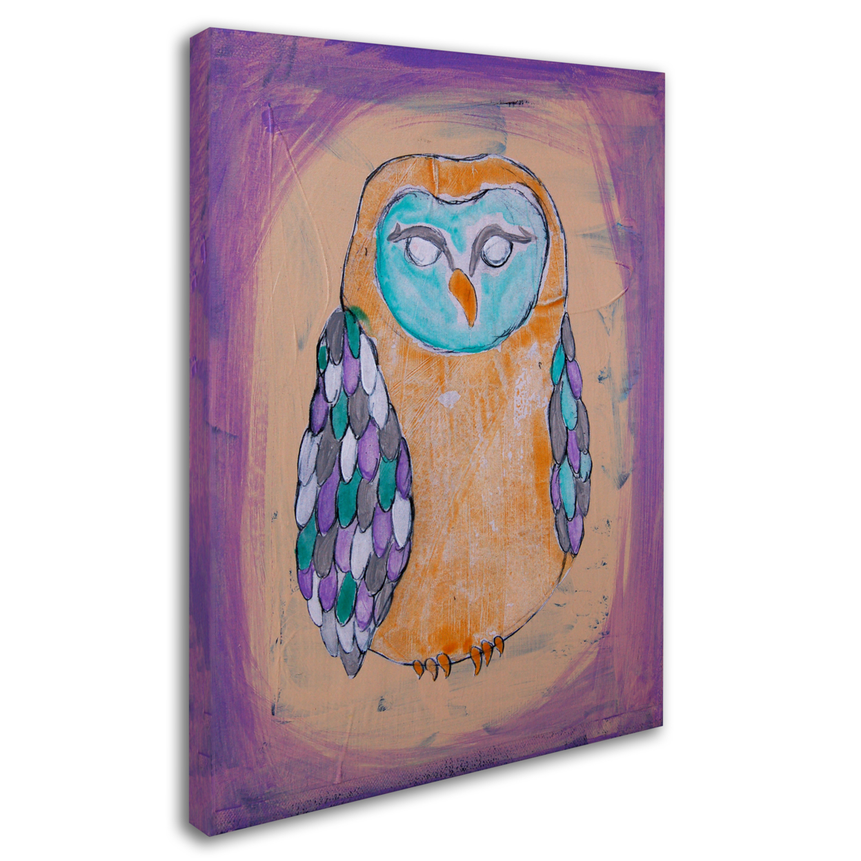 Nicole Dietz 'Owl I' 14 X 19 Canvas Art