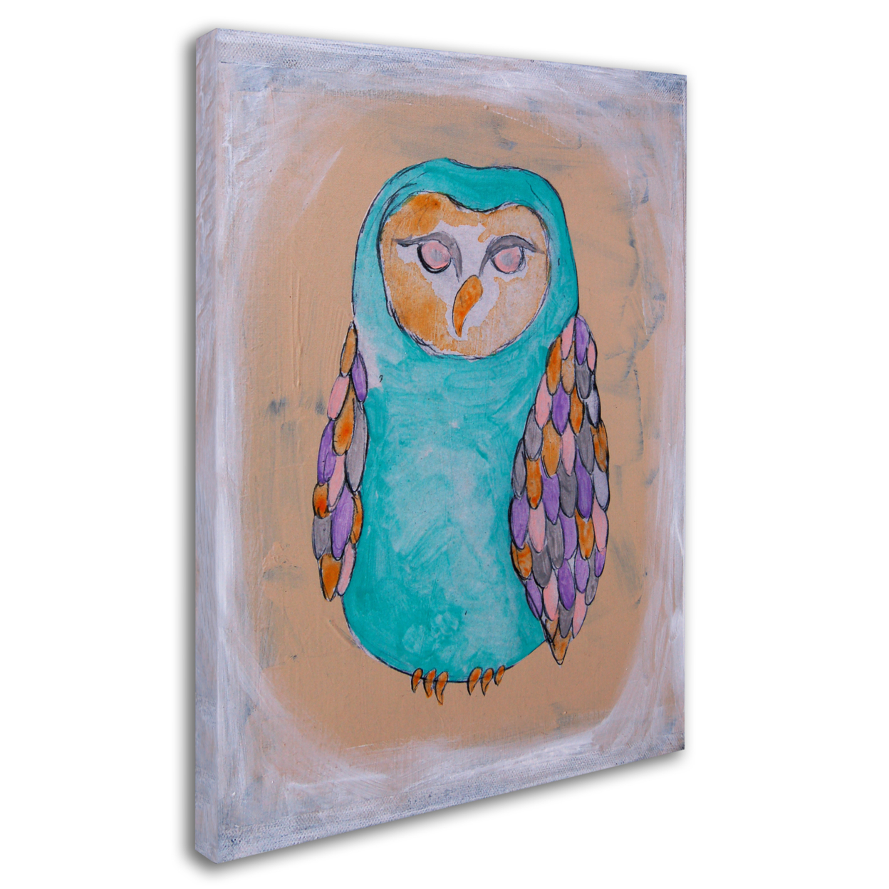 Nicole Dietz 'Owl II' 14 X 19 Canvas Art