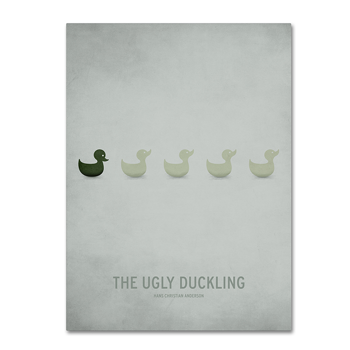 Christian Jackson 'Ugly Duckling' 14 X 19 Canvas Art