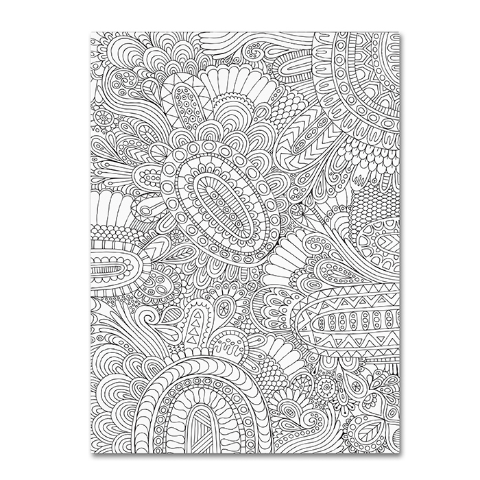 Hello Angel 'Doodles All Over 2' 14 X 19 Canvas Art