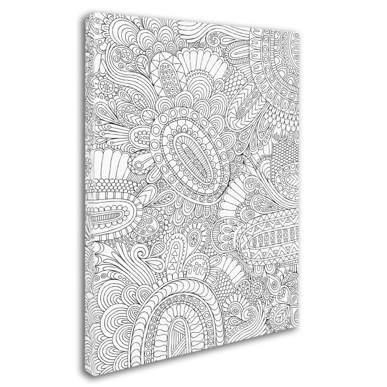 Hello Angel 'Doodles All Over 2' 14 X 19 Canvas Art