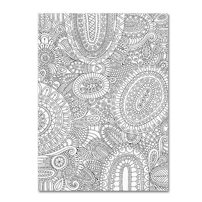 Hello Angel 'Doodles All Over' 14 X 19 Canvas Art