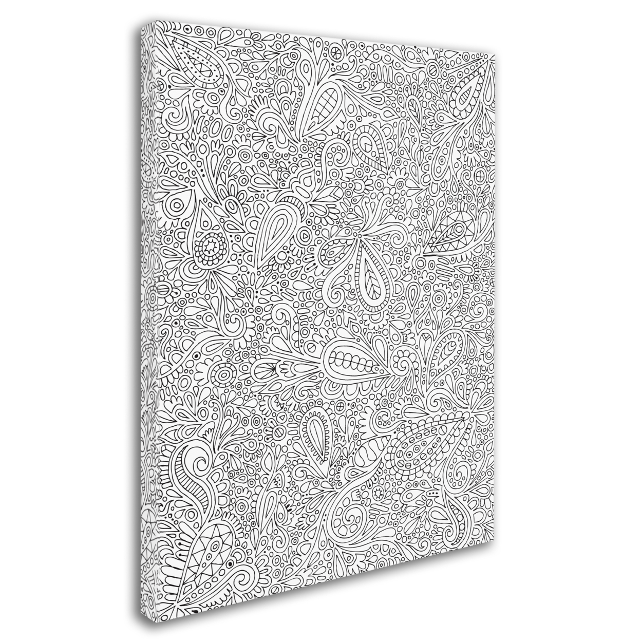 Hello Angel 'Oodles Of Doodles' 14 X 19 Canvas Art