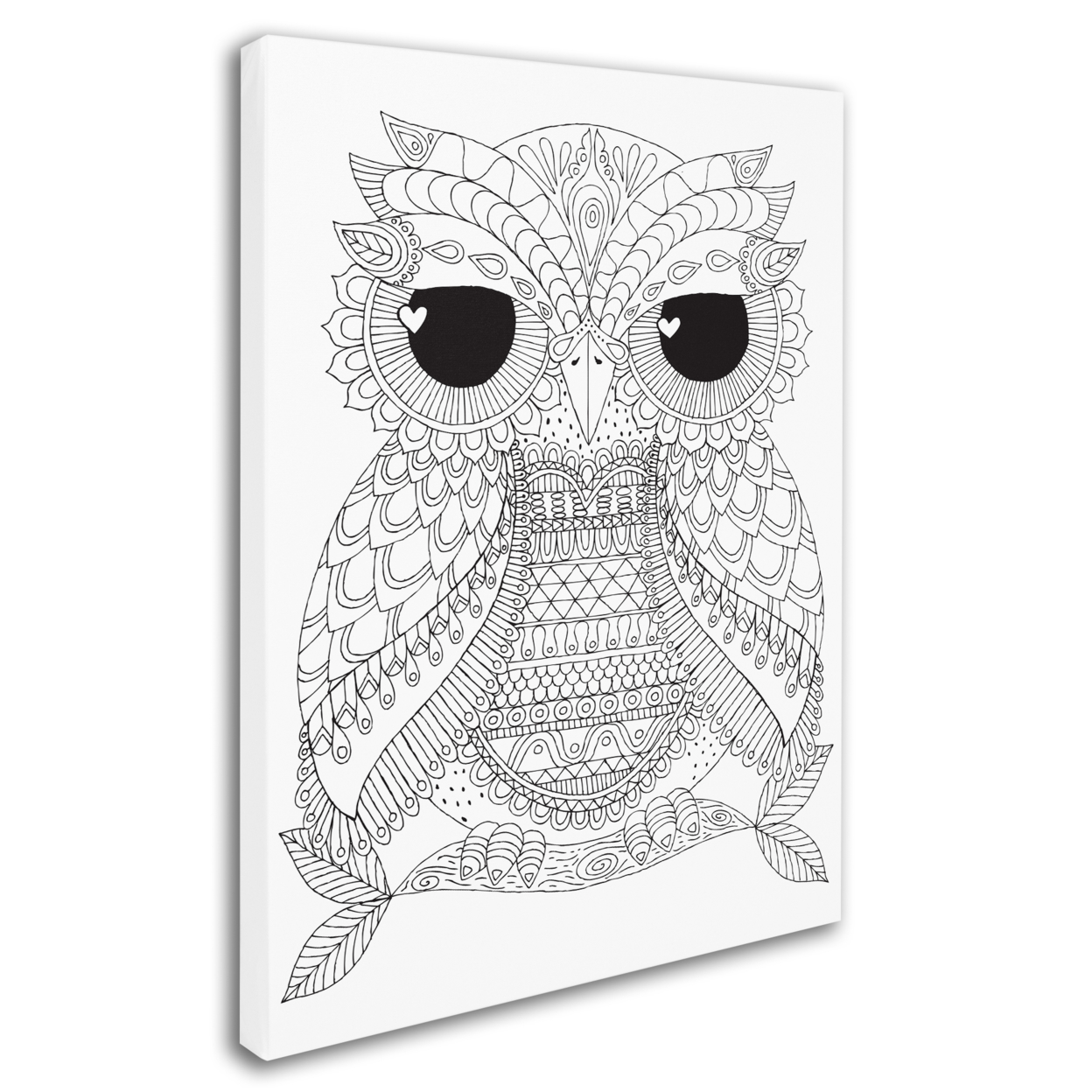 Hello Angel 'Owl Dude' 14 X 19 Canvas Art