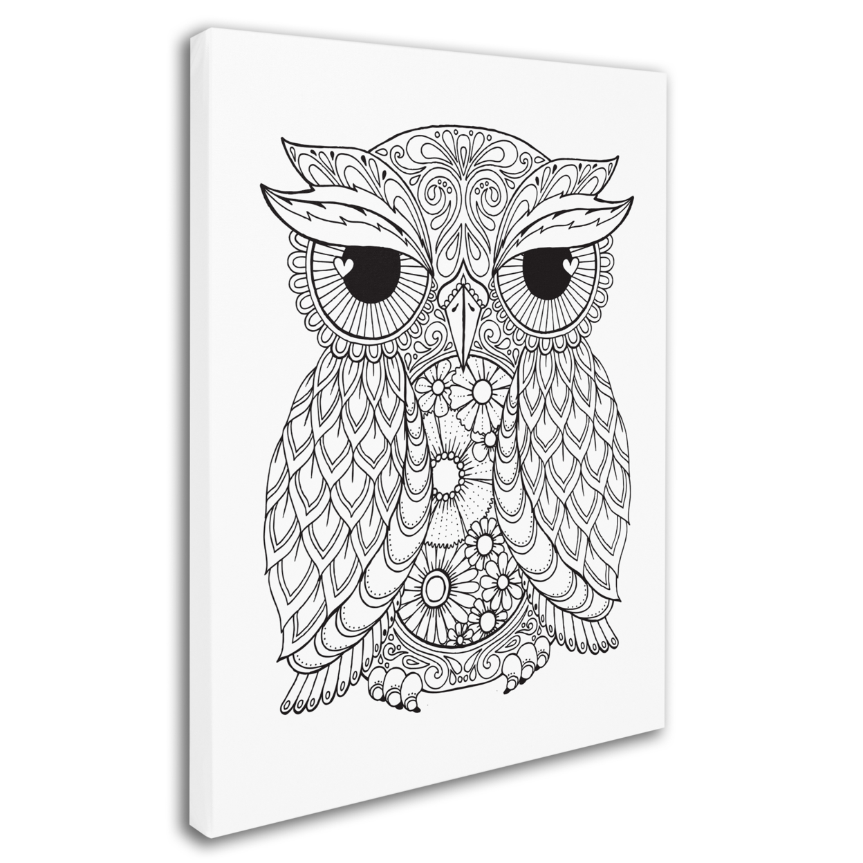 Hello Angel 'Owl 2' 14 X 19 Canvas Art