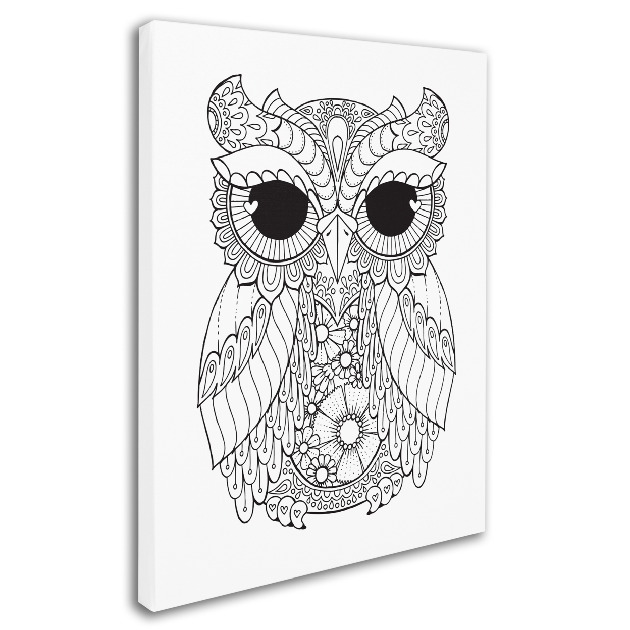 Hello Angel 'Owl 3' 14 X 19 Canvas Art