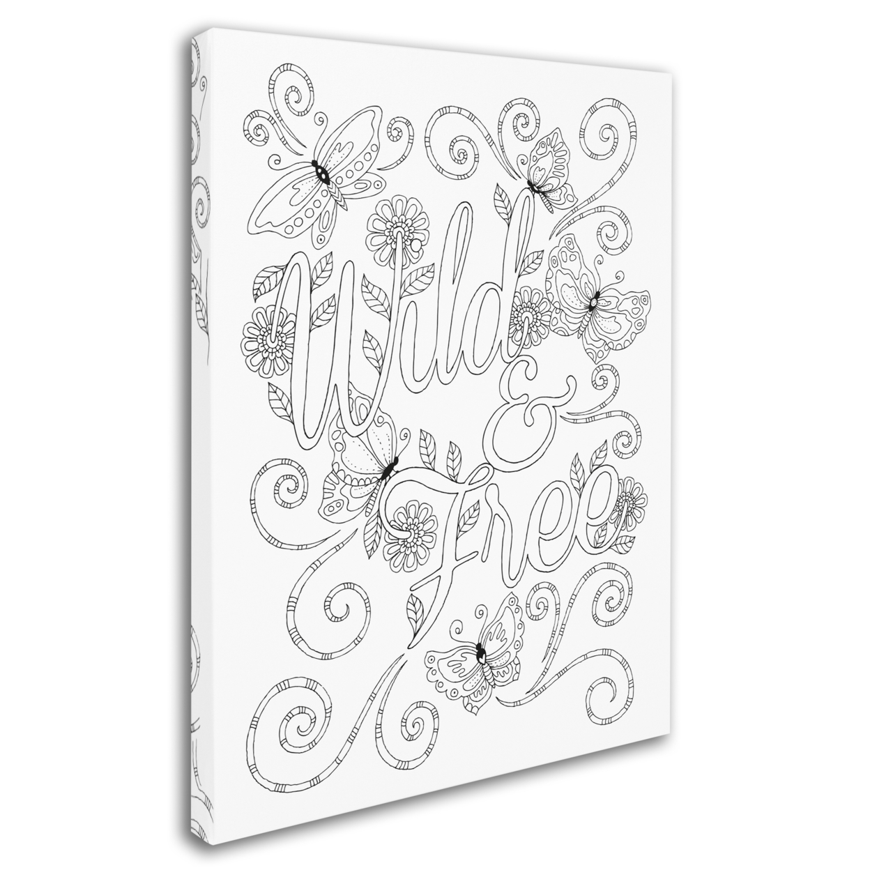 Hello Angel 'Letters & Words 11' 14 X 19 Canvas Art