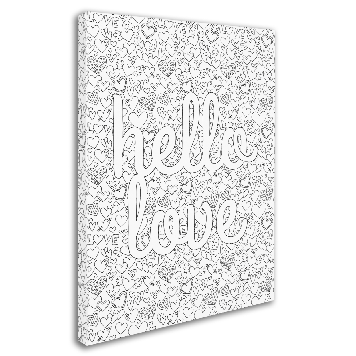 Hello Angel 'Letters & Words 17' 14 X 19 Canvas Art