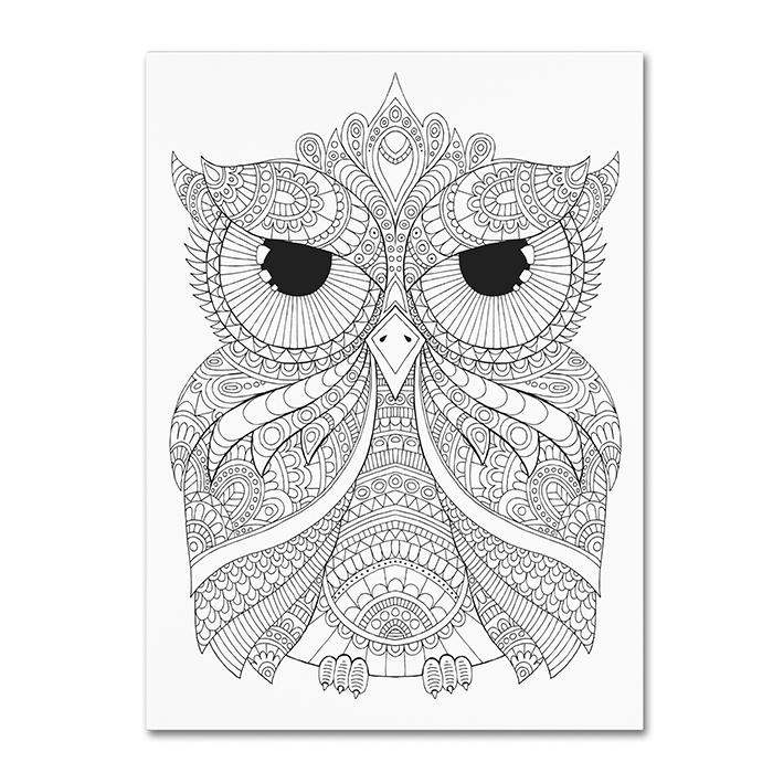 Hello Angel 'Night Owls 4' 14 X 19 Canvas Art