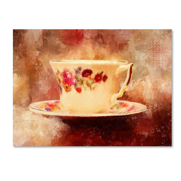 Lois Bryan 'Time For Tea' 14 X 19 Canvas Art