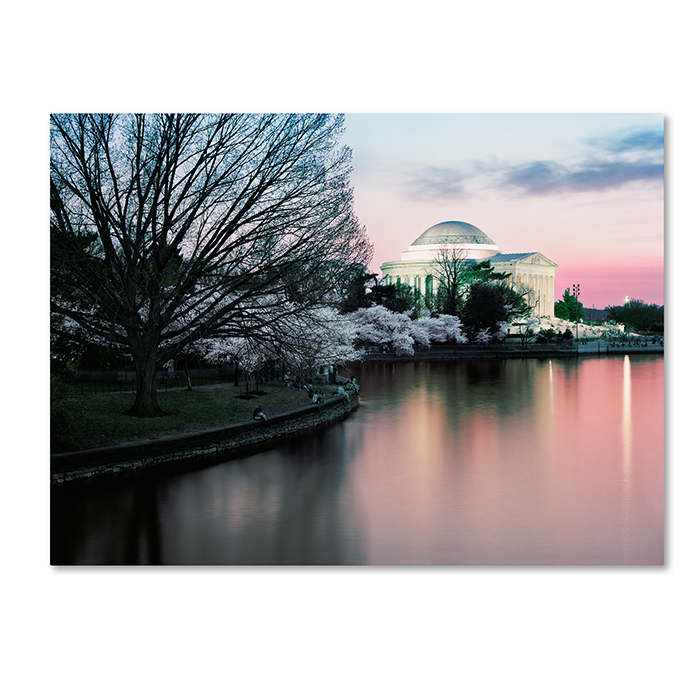 Gregory O'Hanlon 'Cherry Blossoms Twilight' 14 X 19 Canvas Art