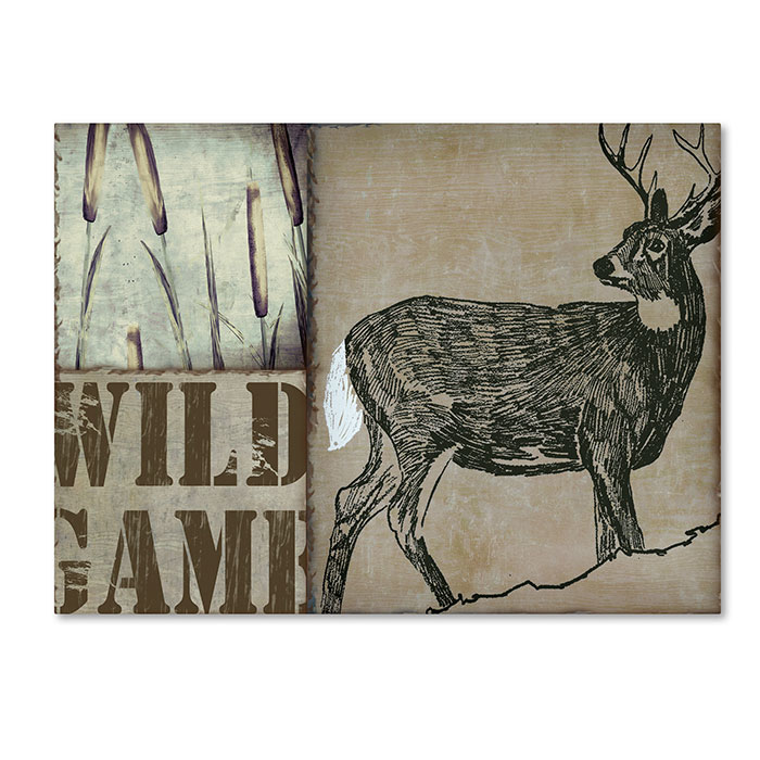 Color Bakery 'Deer With White Tail' 14 X 19 Canvas Art