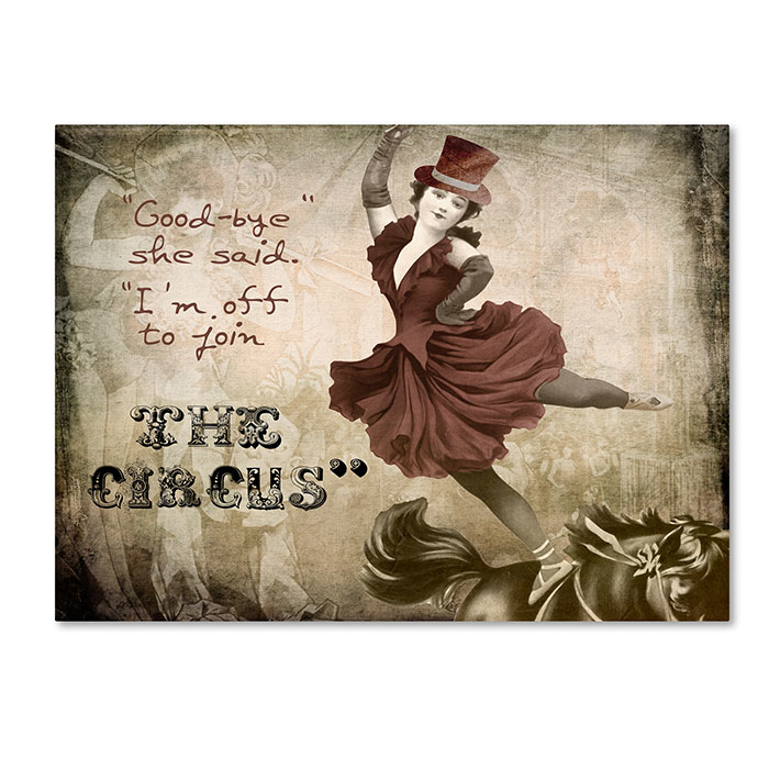 Color Bakery 'Join The Circus' 14 X 19 Canvas Art
