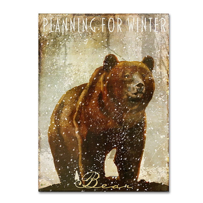 Color Bakery 'Winter Game Three' 14 X 19 Canvas Art