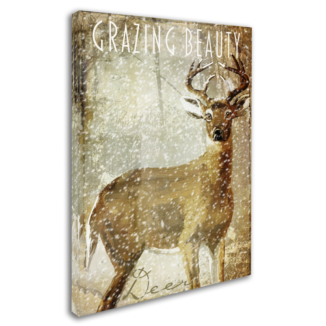 Color Bakery 'Winter Game Two' 14 X 19 Canvas Art