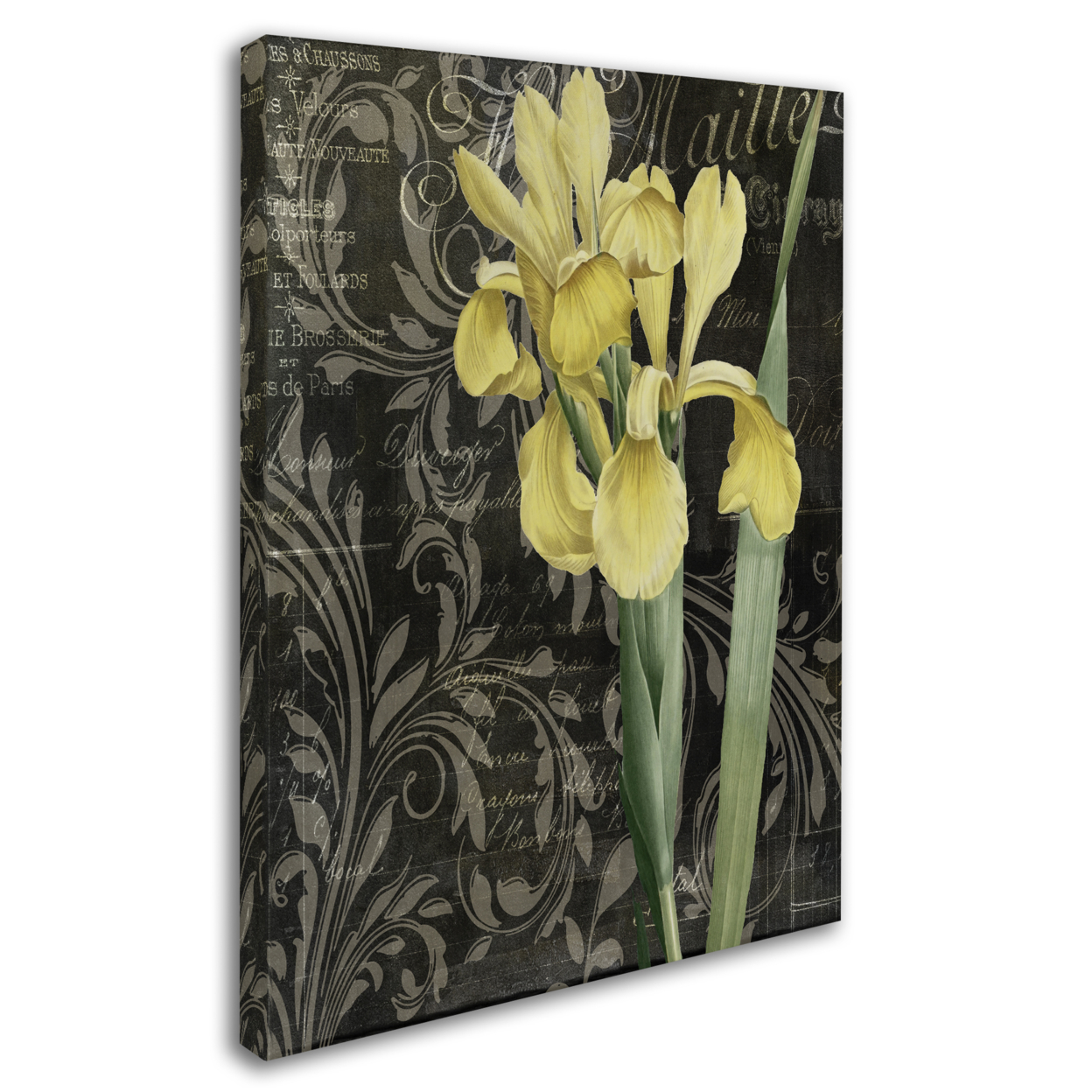 Color Bakery 'Ode To Yellow Flowers' 14 X 19 Canvas Art