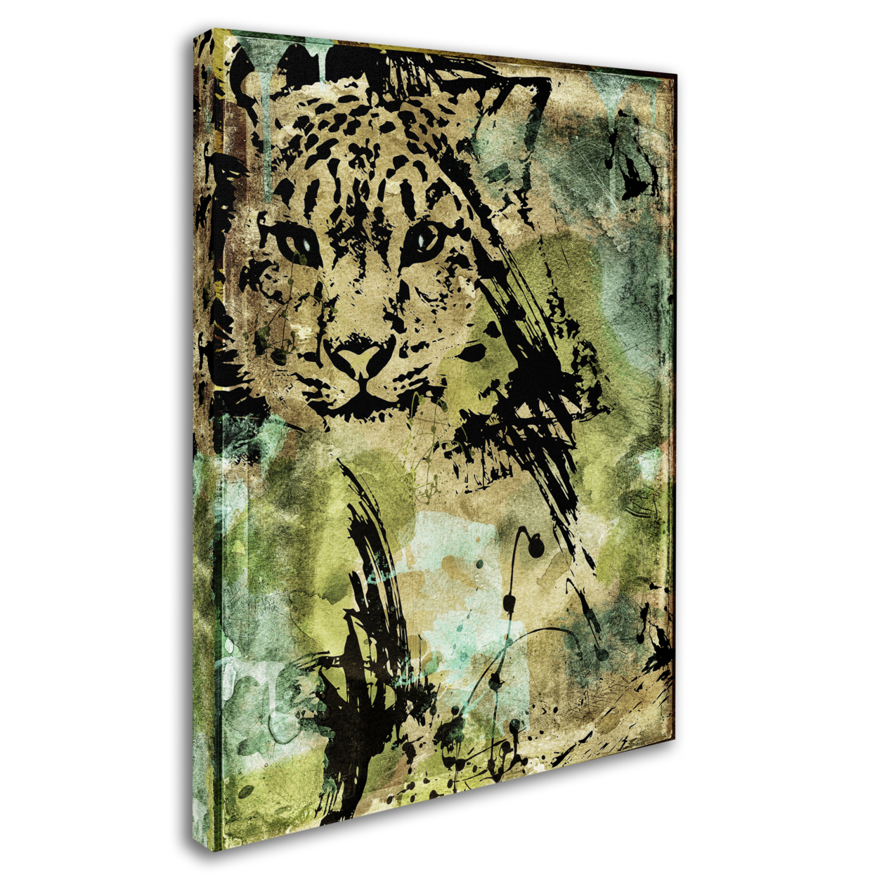 Color Bakery 'Leopard Ink' 14 X 19 Canvas Art