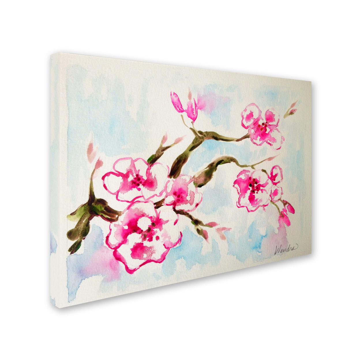 Wendra 'Cherry Blossom' 14 X 19 Canvas Art