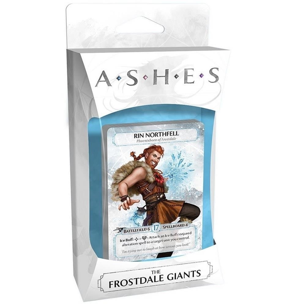 Ashes Frostdale Giants Board Game Expansion Deck Phoenixborn Rin Northfell Plaid Hat Games