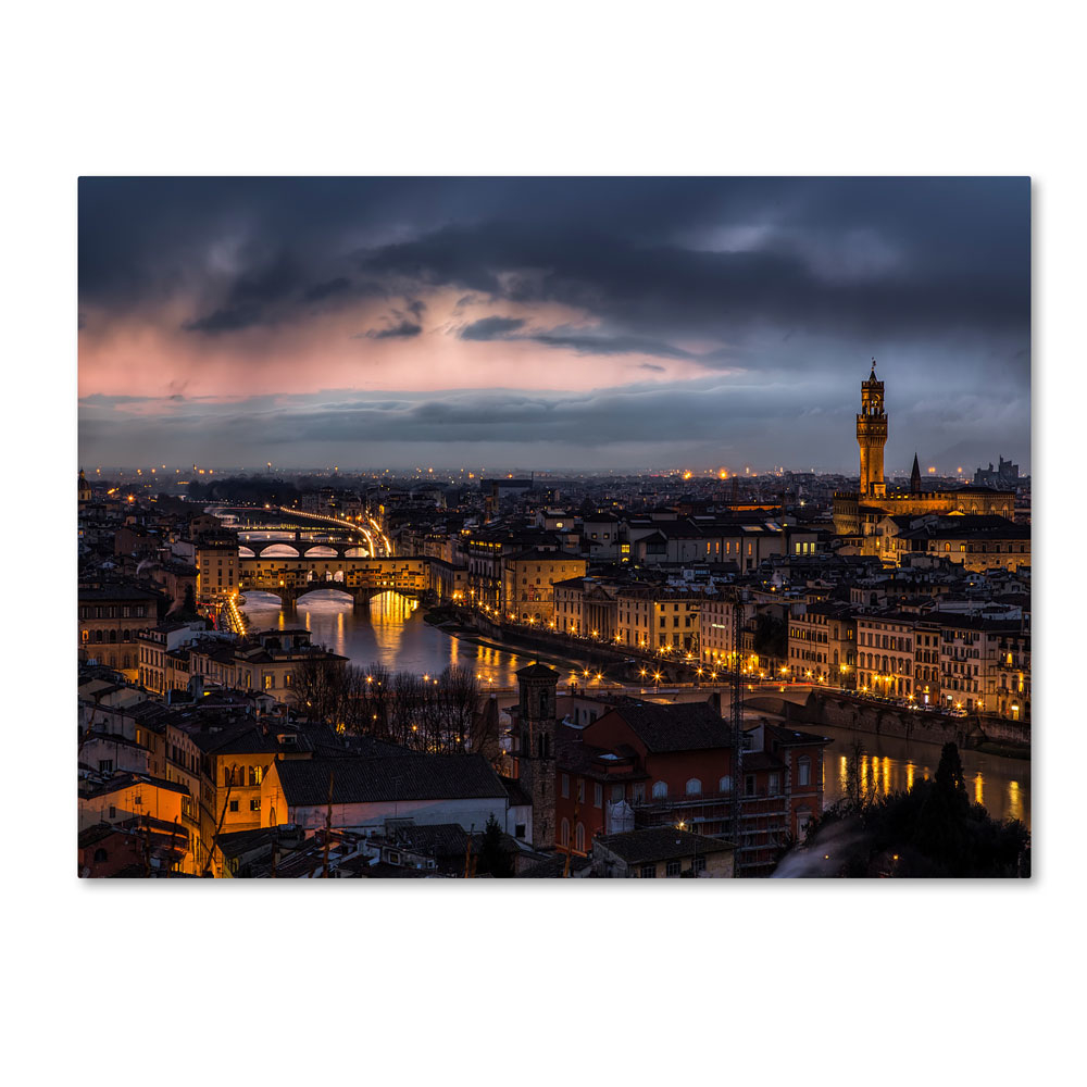 Giuseppe Torre 'The Old River' 14 X 19 Canvas Art
