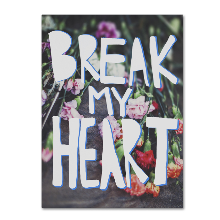 Leah Flores 'Break My Heart' 14 X 19 Canvas Art