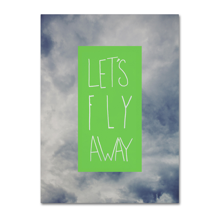 Leah Flores 'Let's Fly Away' 14 X 19 Canvas Art