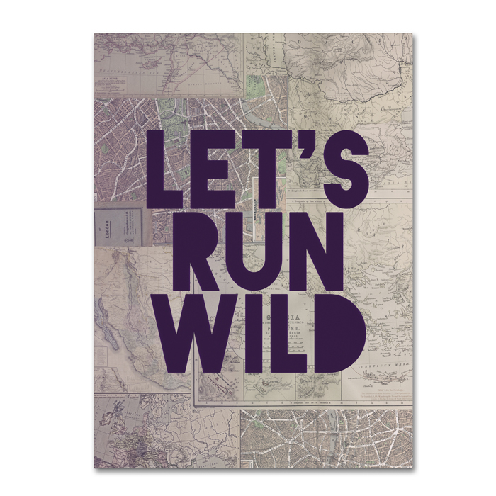 Leah Flores 'Let's Run Wild' 14 X 19 Canvas Art