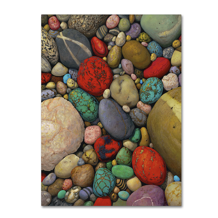 Stephen Stavast 'Shallows Of Treasure Creek' 14 X 19 Canvas Art