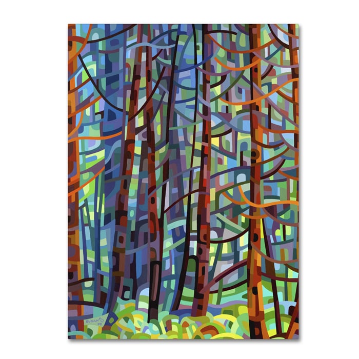 Mandy Budan 'In A Pine Forest' 14 X 19 Canvas Art