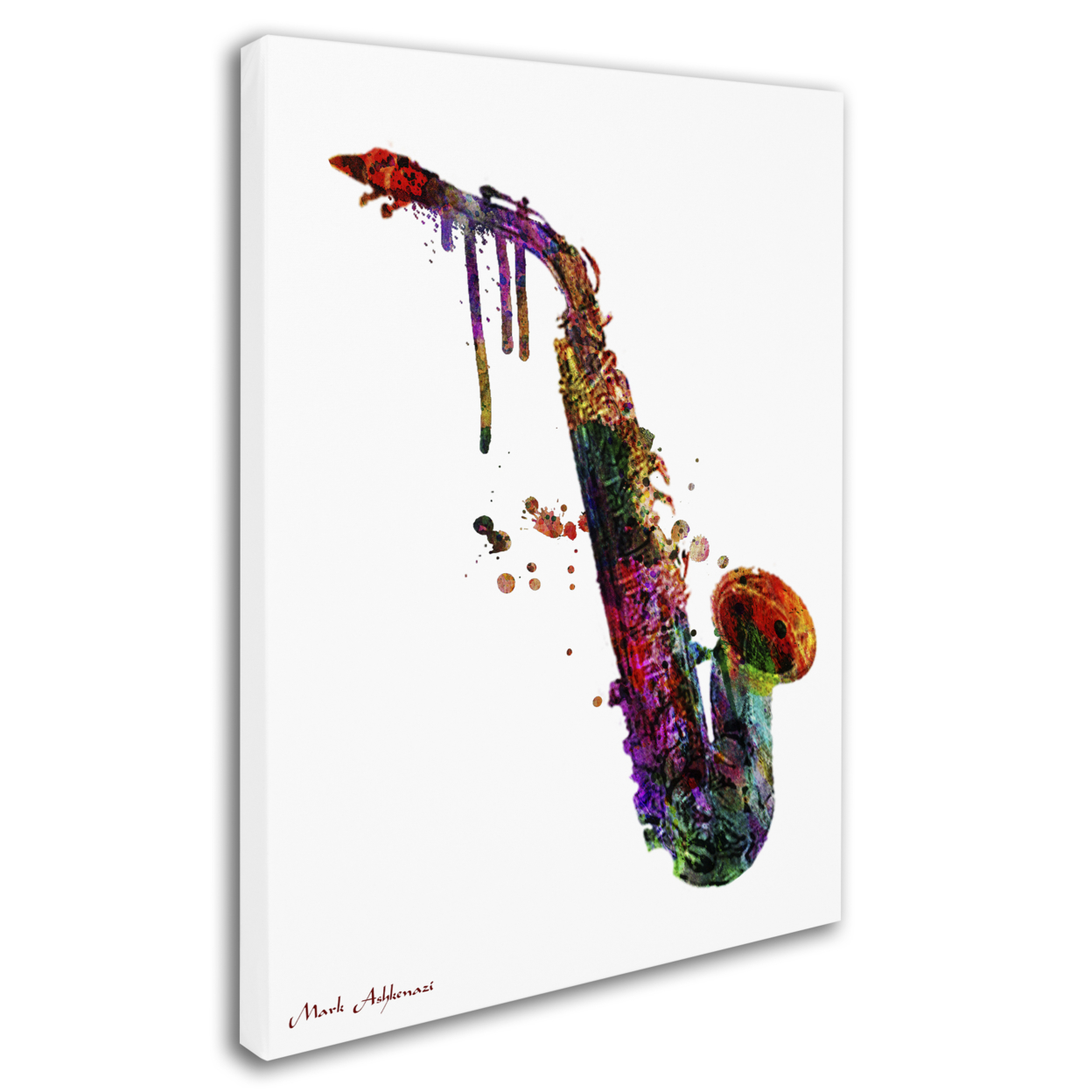 Mark Ashkenazi 'Saxophone II' 14 X 19 Canvas Art