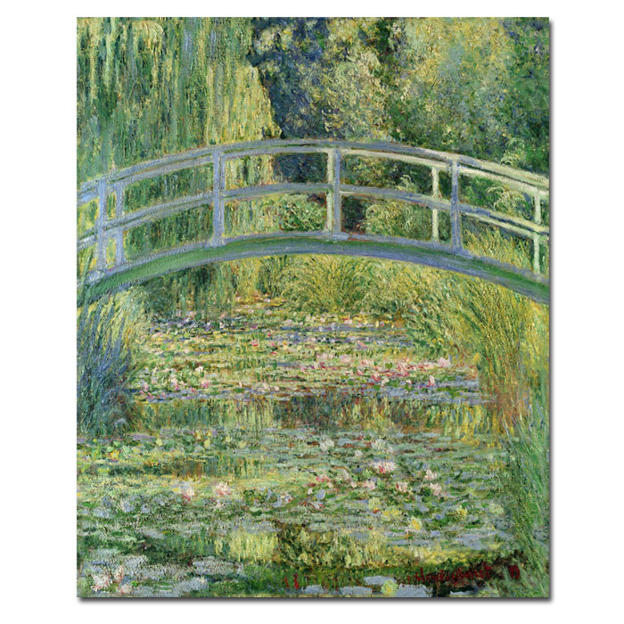 Claude Monet 'The Waterylily Pond Pink Harmony 1899' 14 X 19 Canvas Art