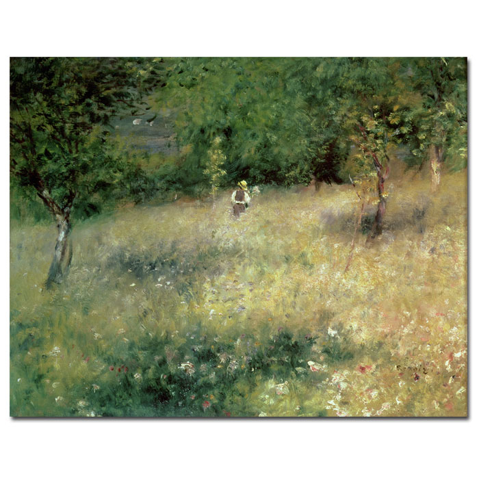 Pierre Renoir 'Spring At Catou 1872-5' 14 X 19 Canvas Art