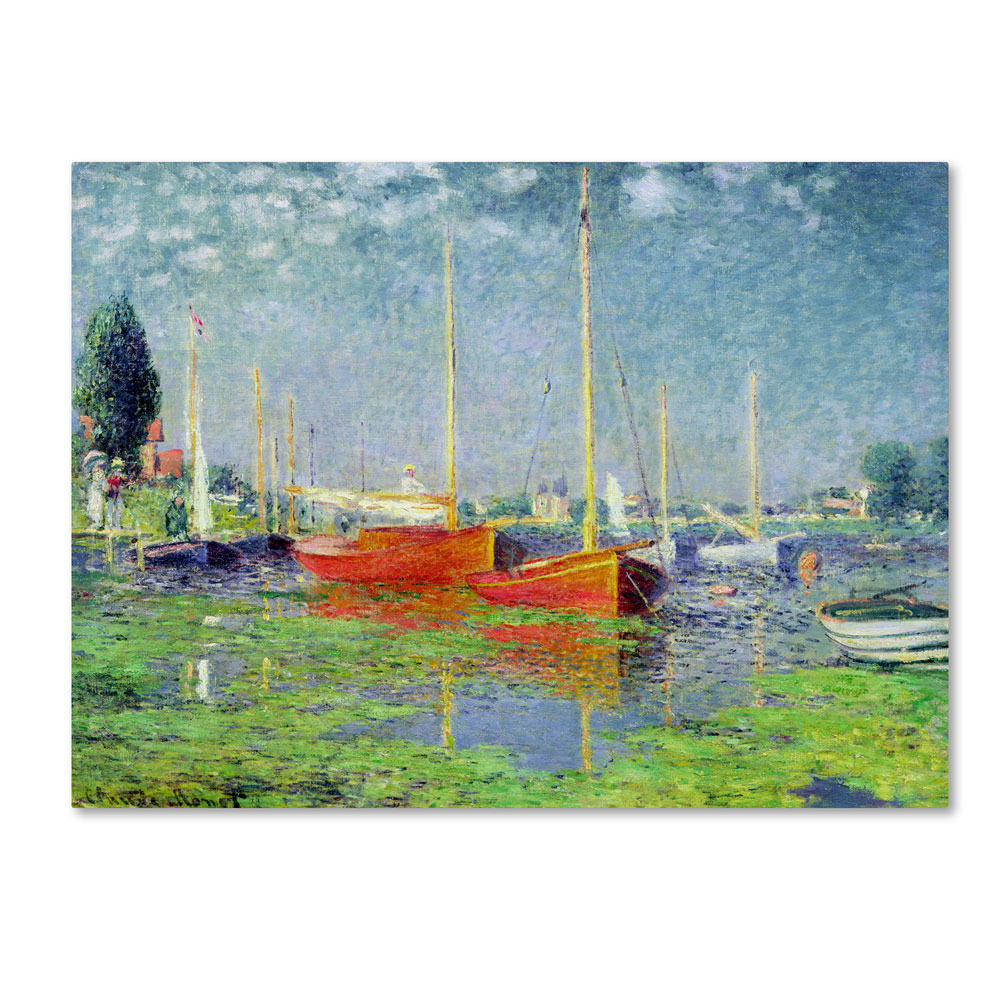 Claude Monet 'Argenteuil' 14 X 19 Canvas Art