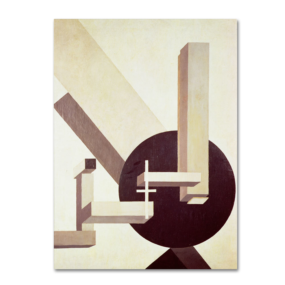 Eliezer Lissitzky 'Proun 10 1910' 14 X 19 Canvas Art
