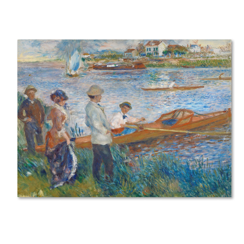 Pierre Renoir 'Oarsmen At Chatou 1879' 14 X 19 Canvas Art