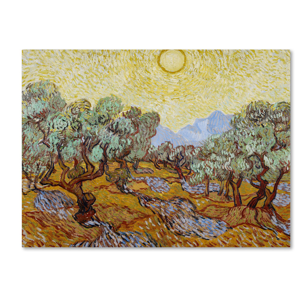 Vincent Van Gogh 'Olive Trees 1889' 14 X 19 Canvas Art