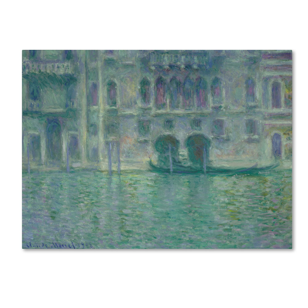 Claude Monet 'Palazzo Da Mula Venice 1908' 14 X 19 Canvas Art