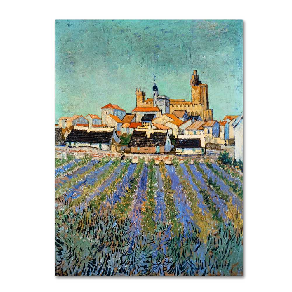 Vincent Van Gogh 'Saintes Maries De La Mer' 14 X 19 Canvas Art