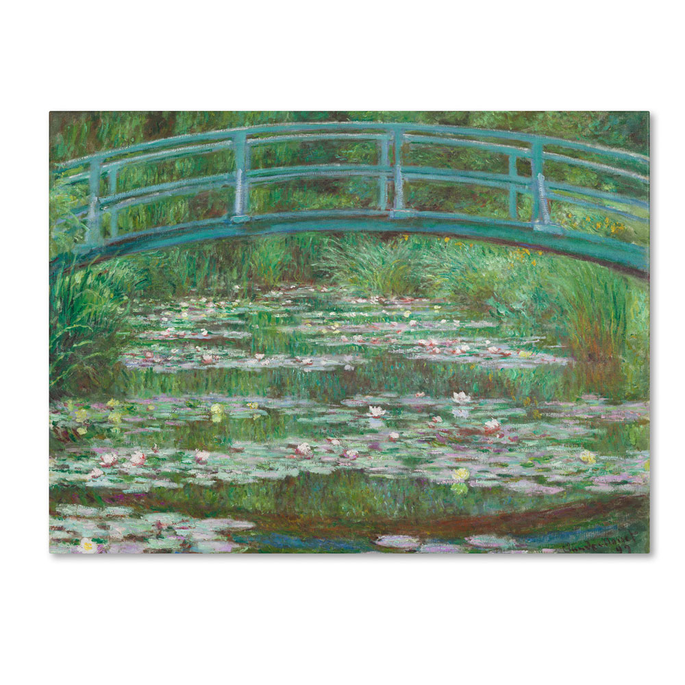 Claude Monet 'The Japanese Footbridge 1899' 14 X 19 Canvas Art