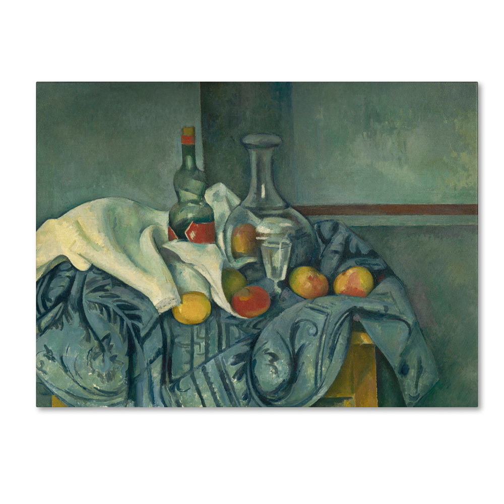 Paul Cezanne 'The Peppermint Bottle 1893-95' 14 X 19 Canvas Art