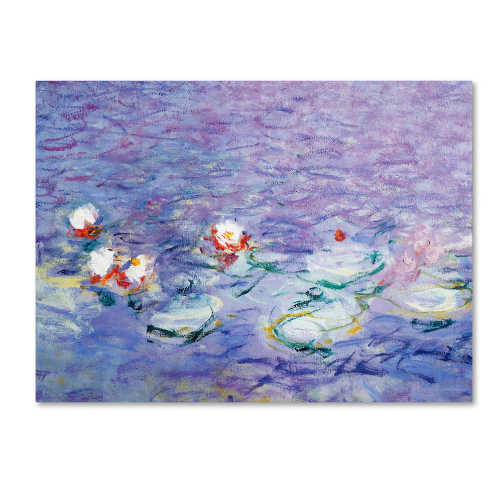 Claude Monet 'Water Lilies II 1840-1926' 14 X 19 Canvas Art