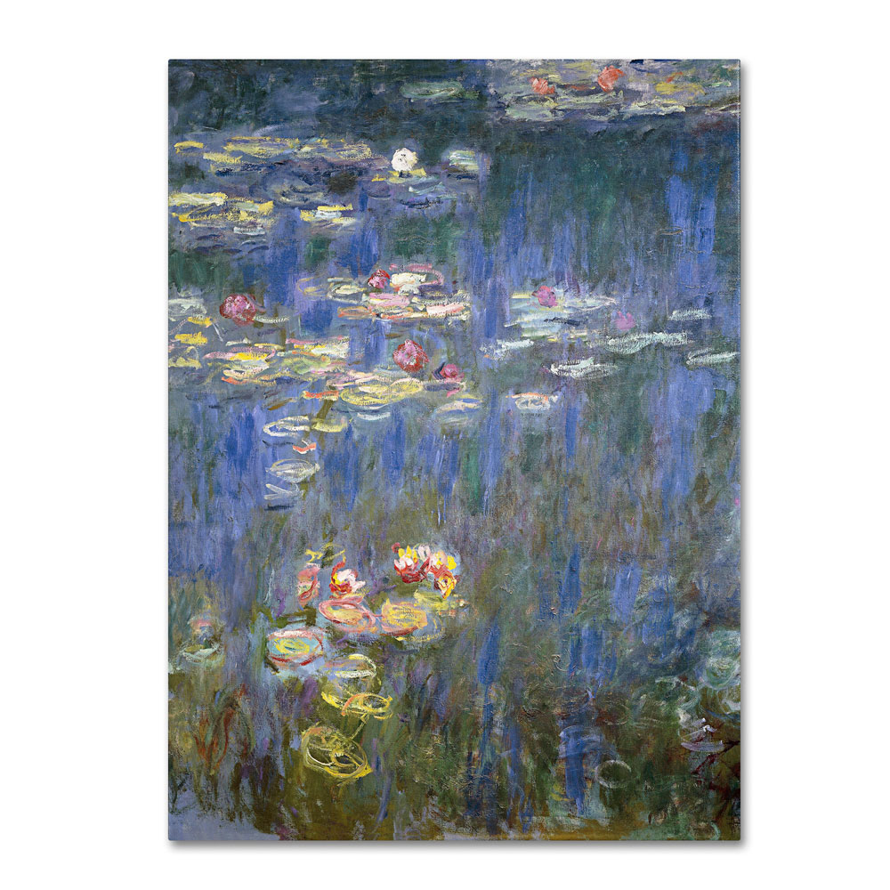 Claude Monet 'Water Lilies IV 1840-1926' 14 X 19 Canvas Art