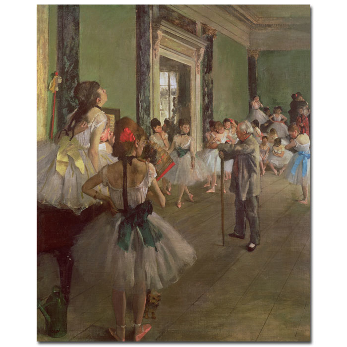 Edgar Degas 'The Dancing Class, 1873' 14 X 19 Canvas Art