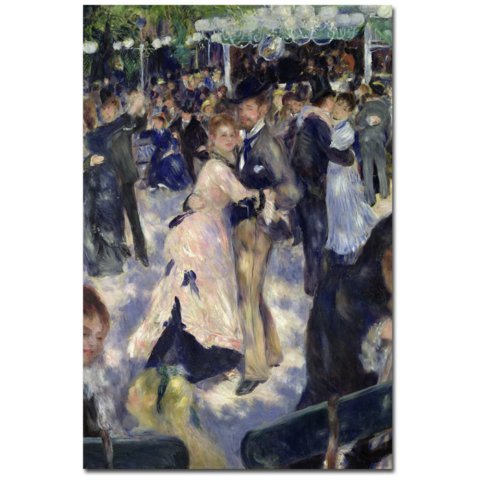 Pierre-Auguste Renoir 'Le Moulin De La Galette' 14 X 19 Canvas Art