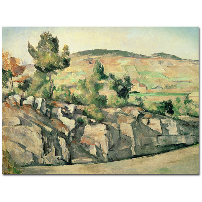 Paul Cezanne 'Hillside In Provence 1886' 14 X 19 Canvas Art